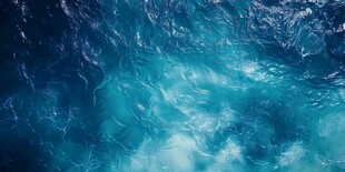 梦幻蓝调海底世界景象