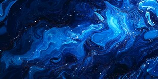 梦幻蓝色流体艺术纹理