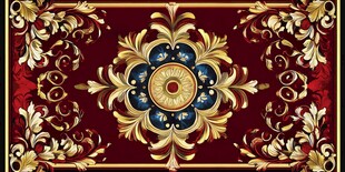 古典奢华花纹地毯图案