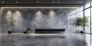现代大理石风格室内大厅