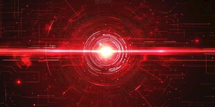 红色科技光效未来感背景