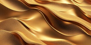 金色波纹质感背景纹理