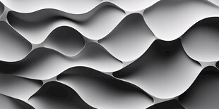 立体波浪纹理几何图案