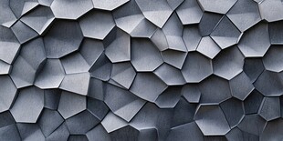 立体几何风金属质感墙面