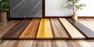 多样木地板展示室内一角