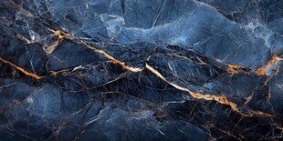 深邃蓝金大理石纹理