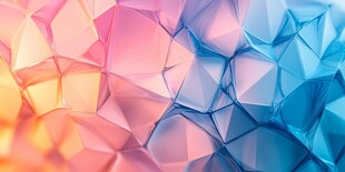 多彩几何多边形抽象背景图