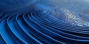 蓝色科技感波纹图案背景
