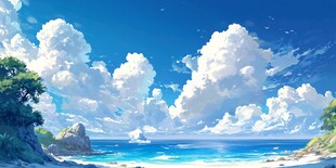 梦幻海边美景