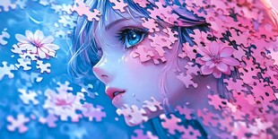 梦幻拼图少女与烂漫繁花