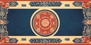 中式古典花纹背景图案