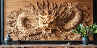 中式木雕龙饰 尽显古韵