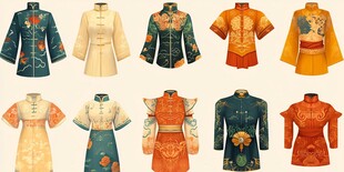 中式传统服饰精美款式展示