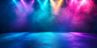 绚丽多彩舞台灯光背景