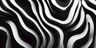 黑白波纹抽象纹理图案