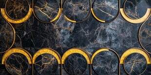 黑金大理石几何图案背景