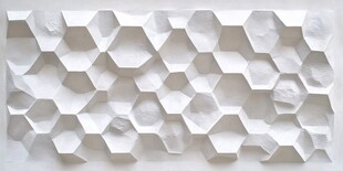 立体六边形墙面装饰图案