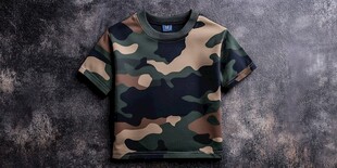迷彩短袖T恤展示