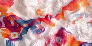 抽象多彩波纹图案纹理