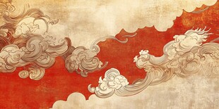 古风云纹背景图