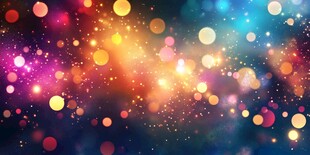 梦幻炫彩光斑背景图