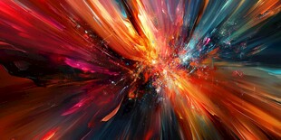 炫彩爆发特效背景图