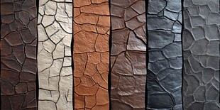 多样裂纹皮革纹理展示