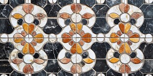 复古精美花纹瓷砖图案