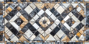 精美几何图案大理石拼花