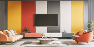 多彩客厅现代简约风装饰