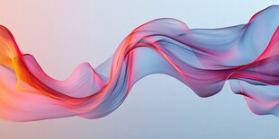 飘逸彩色丝带动态背景图