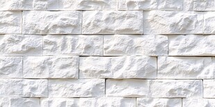 白色石砌墙面纹理特写