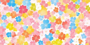 缤纷多彩花朵图案背景