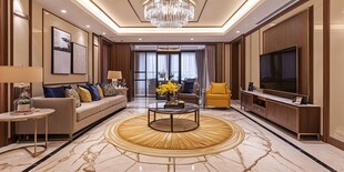 现代奢华风客厅室内场景