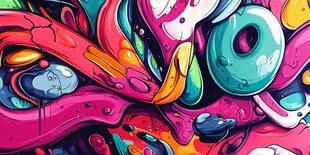 绚丽多彩街头涂鸦艺术