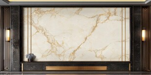 奢华大理石客厅电视背景墙