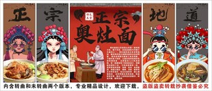 国潮奥灶面装饰画背景墙 