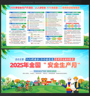 安全月展板