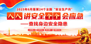 人人讲安全 个个会应急海报
