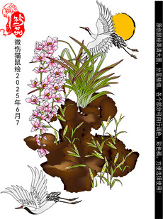 花鸟祥瑞图