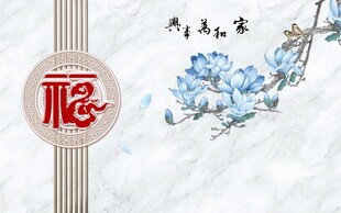 家和万事兴背景墙