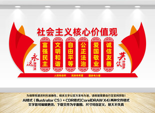 社会主义核心价值观文化墙
