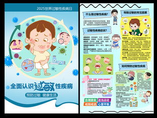 过敏性疾病日海报