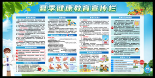 夏季健康教育展板