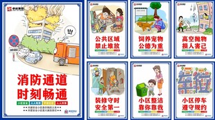 小区消防宣传海报