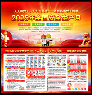 2025安全月宣传栏