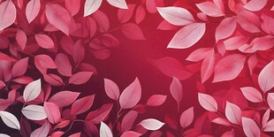 红色叶影背景图