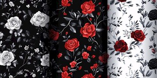 玫瑰花卉图案素材集合