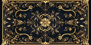 奢华黑金欧式花纹装饰图案