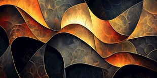 炫彩抽象波浪纹理图案